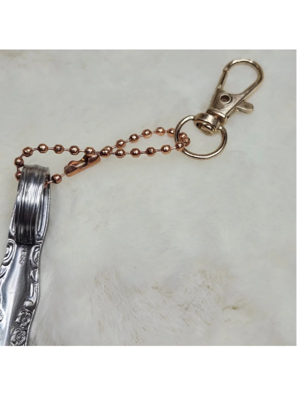 Spoon Handle Pendant Key Ring keychain